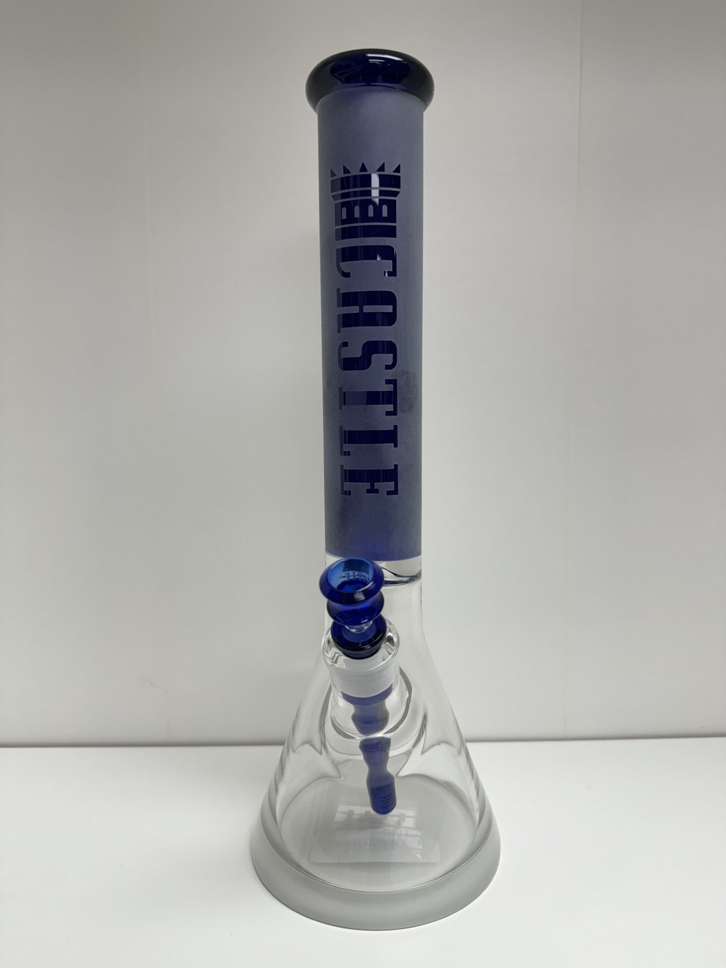 Castle - C-006B Blue 16'' Bong  Splash Vape Lounge