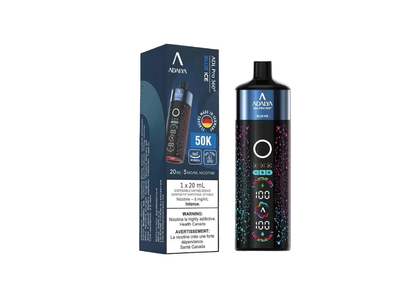 Ontario Version - ADALYA ADL PRO 50K Shisha Disposable Vape