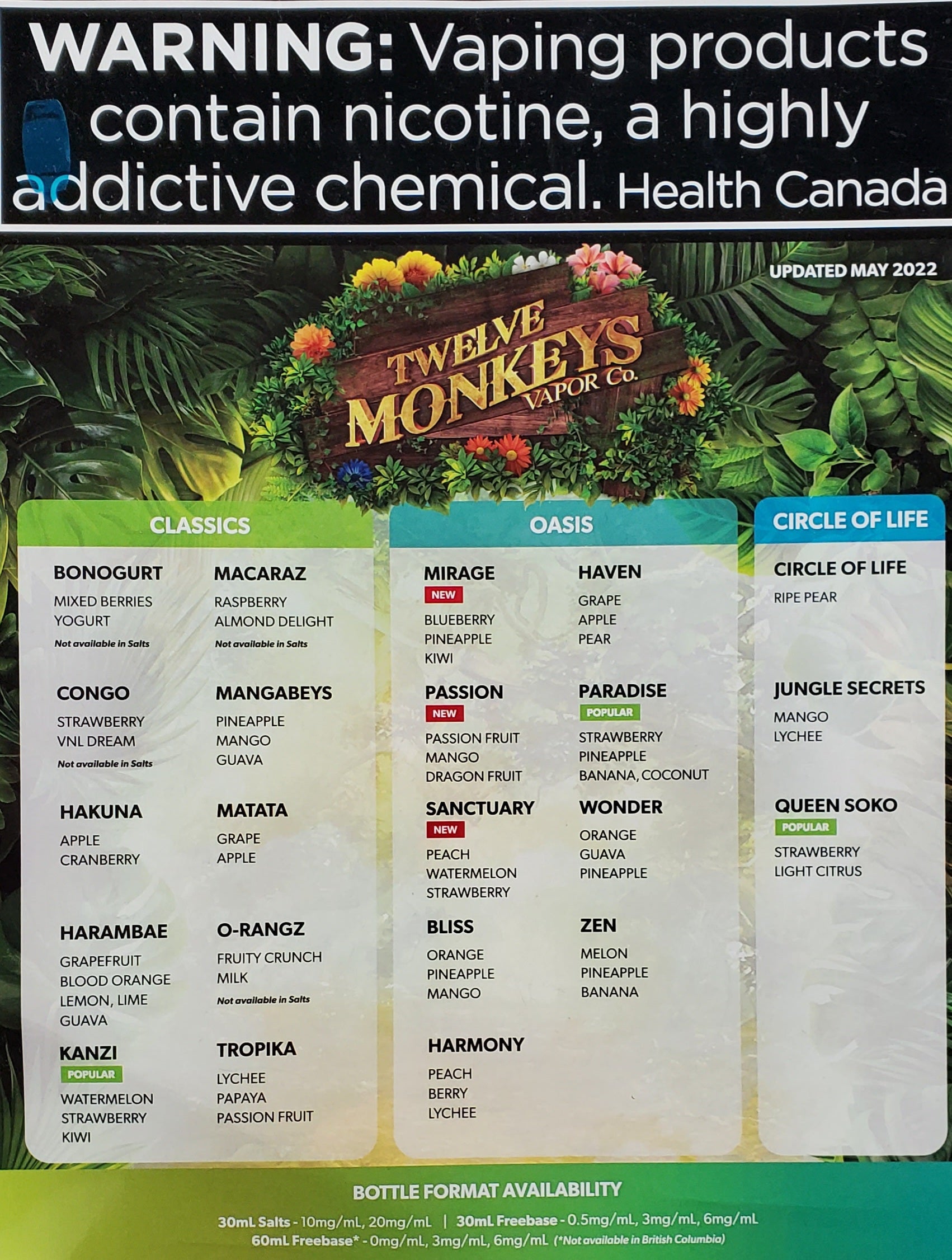 Federal Version - Twelve Monkeys Salt Nics